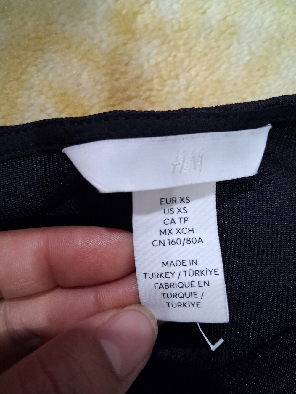 H&M Black Ruched Wrap Mini Dress - Picture 2 of 5